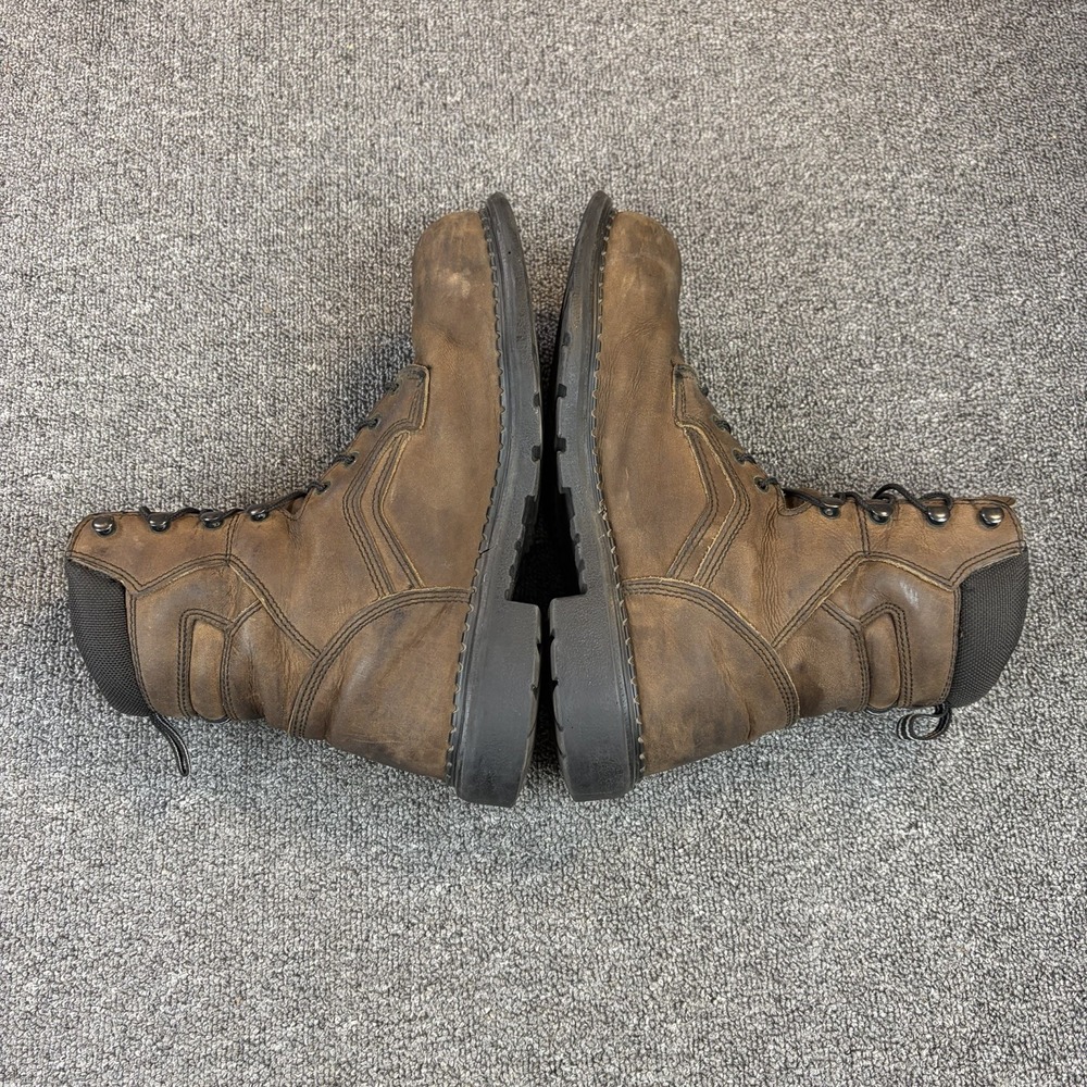 Red Wing #4414 Brown Leather Steel Toe Waterproof Boots Size 10.5 D Made in USA - Picture 10 of 16